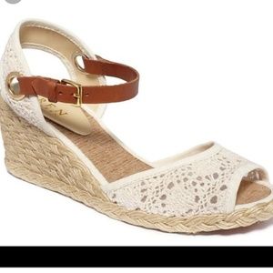 Ralph Lauren Ciara Espadrille Wedge Sandals